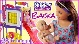 BARBIE SKIPPER OPIEKUNKA 🏜️ PRZYGODA na PLACU ZABAW 🎢 bajki dla dzieci