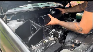 K&N cold air intake install on a 92 OBS. Life changer.