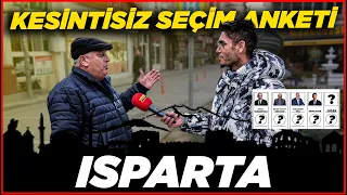 ISPARTA KESİNTİSİZ -SAYAÇLI SEÇİM ANKETİ! | Isparta Sokak Röportajları