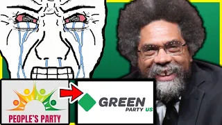 BASED: Dr. Cornel West DITCHES the People's Party, Joins the GREEN PARTY