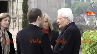 Mattarella e Macron rendono omaggio insieme alla tomba di Leonardo Da Vinci