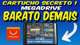 Cartucho Megadrive 112 em 1 aliexpress barato demais