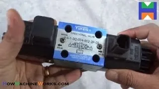 How directional solenoid valve works -- dismantled. ✔