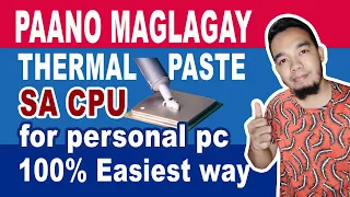 HOW TO APPLY THERMAL PASTE TO CPU | THERMAL PASTE TO CPU | PAANO MAGLAGAY NG THERMAL PASTE