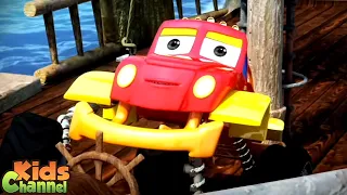 Haunted Island | Haunted House Monster Truck Car Cartoon | Spooky Videos - Kids Channel