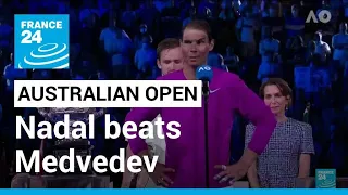 Tennis: Rafael Nadal beats Daniil Medvedev to win the Australian Open • FRANCE 24 English
