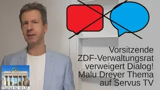 ZDF-Verwaltungsrats-Chefin verweigert Dialog! Staatsnäher geht's kaum