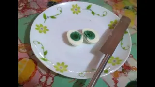 Mysterious Eggs with a Green Yolk