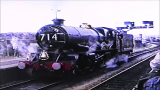 CLUN CASTLE AND KING GEORGE V HEAD THE CAMARTHEN EXPRESS