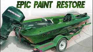 Nitro Paint restore was surprising... | Bass boat restoration project.