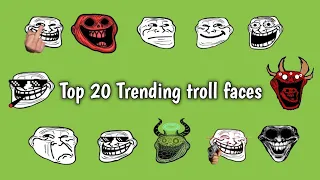 TOP 20 TREADING TROLL FACES IN GREEN SCREEN | ASIT GAMER YT #trollface