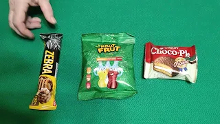 Chocolate ZEBRA|| Caramel KRUT FRUT || Choco Pie. Relaxing video.