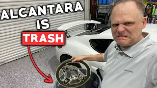 TRASHED, GROSS & MATTED! Swapping the Alcantara Steering Wheel on MY PORSCHE GT4!?
