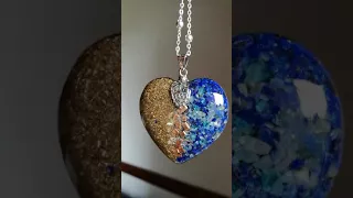 Orgonit handmade lapis, kwarc mosiądz, miedz