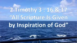 2 Timothy 3:16-17 All scripture is given by inspiration of God,KJV singalong w lyrics