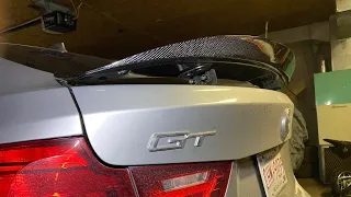 BMW F34 328i GT Carbon wing install