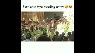 park shin Hye real wedding entry #shorts #parkshinhye #choitaejoon