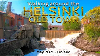 Walk in Helsinki Old Town/Vanhakaupunki, May 2021, Finland [4K]