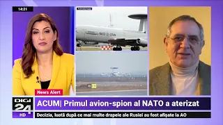 Avioanele spion ale NATO au aterizat la Otopeni. Vor supraveghea granițele Ucrainei