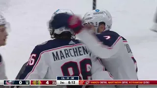 Kirill Marchenko scores vs Blackhawks (23 dec 2022)