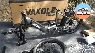 Assemblage vélo électrique pliant VAKOLE VT4