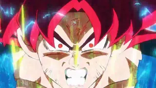 Goku vs Broly Super Saiyan Blue Transformation Scream Fan dub