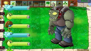 Plants vs Zombies - Gatling Pea vs Snow Pea vs Fire Repeater 99 Gargantuar