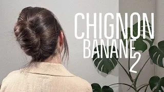 ➳ CHIGNON BANANE coiffé décoiffé⎥TUTO Coiffure FACILE ET RAPIDE #tutocoiffure #coiffurerapide