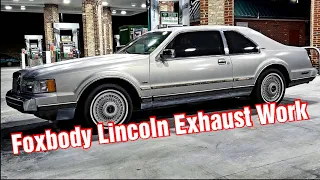 Foxbody Mustang H Pipe Install On Lincoln Mark VII LSC