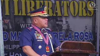 Dela Rosa cries while addressing Marawi SAF troopers