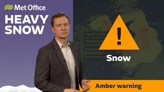 09/03/2023 – Heavy snow, amber warnings - Met Office Weather Forecast