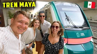 EXTRANJEROS ESTAN EN SHOCK al SUBIR a TREN MAYA por PRIMERA VEZ en MÉXICO 🇲🇽