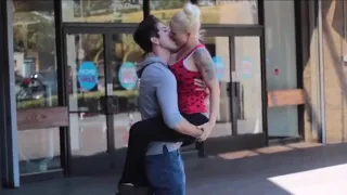 Kissing Prank - with hot yoga pants Girls - Prank Invasion 2021 Best Kissing Pranks - Hottest Prank