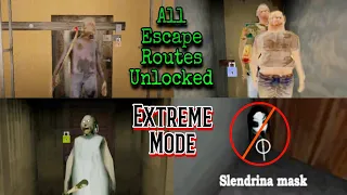 Unlocking All Escape Routes In The Twins Extreme Mode Without Slendrina Mask