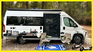 Camping In New 2023 Ram ProMaster Winnebago Travato 59KL -  Camper Van Switch Up!