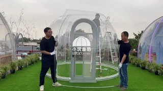 The fast installation of our transparent PC Domes - Lucidomes