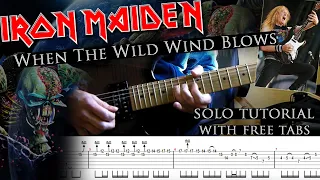 Iron Maiden - When The Wild Wind Blows Janick Gers's solo lesson (with tablature and backing tracks)