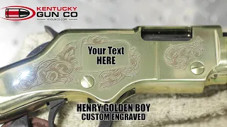 Henry Golden Boy Rifle with Custom Engraving