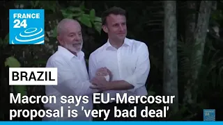 France's Macron says EU-Mercosur proposal is 'very bad deal' on visit to Brazil • FRANCE 24