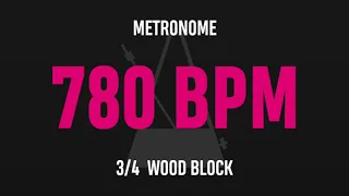 780 BPM 3/4 - Best Metronome (Sound : Wood block)