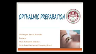 Opthalmic Preparation