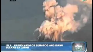 Isla, nabuo matapos sumabog ang isang bulkan sa Japan