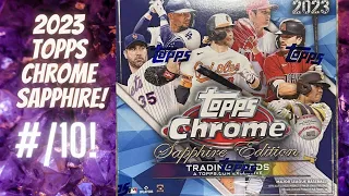 2023 Topps Chrome Sapphire Hobby Box ** 3 Color Parallels! + Top RC Pull! **