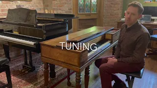 Comparing a modern grand piano with an 1814 Broadwood Square Piano