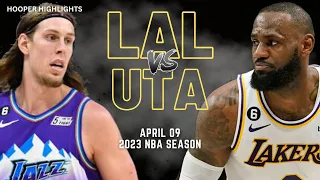 Los Angeles Lakers vs Utah Jazz Full Game Highlights | Apr 9 | 2023 NBA Season