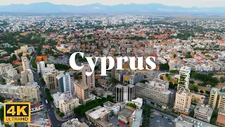 World travel, Aerial view of Cyprus, 4k video 60fps (UHD)