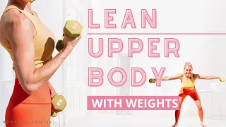 LEAN UPPER BODY with WEIGHTS in 10 minute! Get RIPPED at home