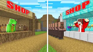 Maizen Store vs Mikey Store - Funny Story in Minecraft