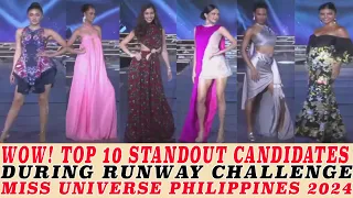 WOW! TOP 10  CANDIDATES  BEST IN RUNWAY CHALLENGE MISS UNIVERSE PHILIPPINES 2024
