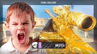 Little Kid FREAKS OUT at MW3 Trickshot Killcams!